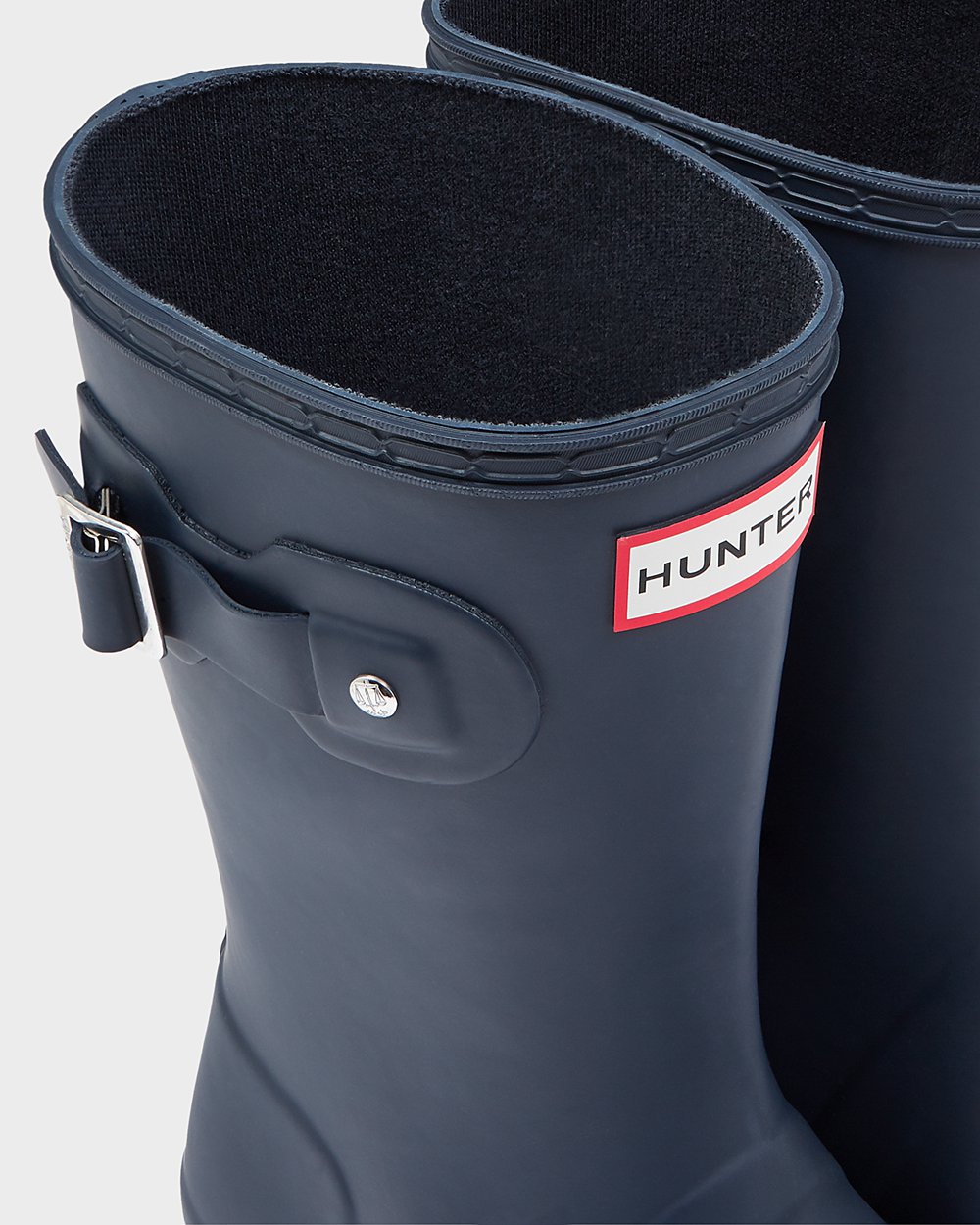 Womens Hunter Original Tour Foldable - Short Rain Boots Navy - 1456-FOHWY